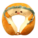 U Shaped Neck Pillow Portable Cute Head Pillow for Office Nap Travel Car Sleeping Lovely Bread V1294-YM0716-3117220185311
