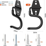 12 Pack Metal Garage Hooks, Heavy Duty S Hooks Tool Hangers for Garage Wall, Shed, Garden Storage V1366-AZ2-W-14621