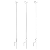 Giantz 20x Electric Fence Pigtail Posts Steel Tape Fencing SFC-FP104-20