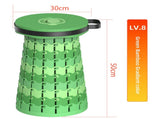 Portable Retractable Stool MAX Gen 8 Telescopic Camping Seat 50cm Tall Extra Wide Heavy Duty Green V888-ELOSUNG44507