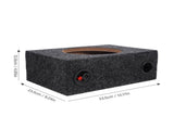 8 Inch Sealed Carpeted Subwoofer Enclosure Box Made with Wood and ABS for Car Audio V1370-AZ4-10741