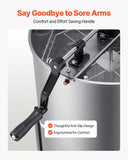VEVOR Honey Extractor, 4/8 Frame Manual Honey Spinner with Transparent Lid, Stainless Steel V952-SDYMJJPBXG18TBE00001V0