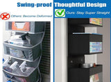 Black Heavy Duty 5-Tier Over-The-Door Hanging Organizer - Space-Saving Storage with Clear Windows & V888-ELOSUNG32039