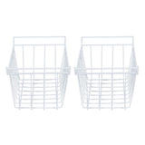 2pcs Refrigerator Freezer Baskets Large Household Wire Storage Basket Bins Organizer with Handles V1294-YM0901-3113230225714