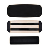 Wooden Balance Board Non-Slip Roller Board Home Fitness Balance Trainer Improves Core Stability for V985-WOBBLEBOARD