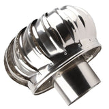 4.33in Stainless Steel Roof Ventilator - Silent, Automatic Wind Turbine Air Vent V1366-AZ2-W-14407