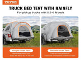 Truck Bed Tent, 5.5'-6' Pickup Truck Tent with Rain and Carry Bag, Waterproof PU2000mm Double V952-PKZP558550600WTK5V0