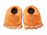 1 Pair Plush Cotton Slippers Adorable Comfortable Furry Adventure Feet Slippers for Home V1294-YM0901-180911XM01-1