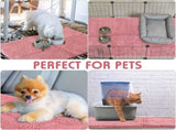 Amylove 4 Pcs Guinea Pig Cage Liner Washable Fleece Pee Pads Pet Dog Cat Bedding Training Mat for V1258-DP02-C-784