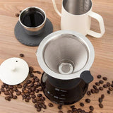 400ml Inverted Glass Coffee Maker with Stainless Steel Filter Manual Dripper V1263-JX-5689