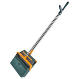 Green Standing Broom and Dustpan Set with Stainless Steel Handle and PP Construction for Efficient V1369-AZ3-W-17473