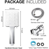Handheld High Pressure Shower Head with 6 Spray Modes, 1.5m Shower Hose, ABS material, G1/2 Thread, V1189-LC-LY-00097