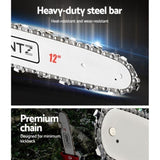 Giantz Pole Chainsaw Petrol 2 Stroke Tree Pruner Long Reach Saw 12 Inch Bar PCAW-SIF-65CC-TM