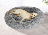 PaWz Pet Bed Cat Dog Donut Nest Calming L Charcoal Large PT1035-L-CH
