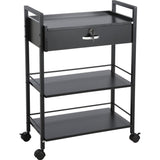 VEVOR Beauty Salon Trolley Cart, 3-Tier Hair Salon Stations Cabinet for Stylist with Lockable V952-SLTCCTKHS1CMNOC7HV0