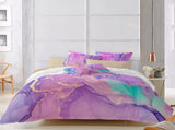 Modern Stripes Duvet Cover Set - Wrinkle-Resistant Material-Double V745-AQ043336E3
