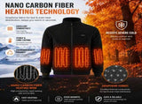 5XL Size Winter USB Heated Windproof Soft Fleece Warm Jacket for Men and Women 8 Zones Graphene & V888-ELOSUNG52562