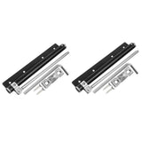 Durable Metal Door Closer Black Automatic Silent for Doors 2Pcs V1369-AZ3-W-20843