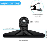 Large Bull Clips Black, 14 Pcs XL Steel Binder Paper Clips Clamps for Office, Drawing Board, Food V1258-DP02-C-2190