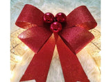 Outdoor Christmas Wreath Decoration, LED Metal Holiday Decor for Home Exterior, Garden - Green 50CM V1263-JX-1578