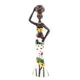 African Sculpture Women Figure Resin Statue Home Figurines Dolls Ornaments for Desktop Decoration V1294-YM0721-10101959