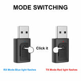 4 IN 1 5.0 Bluetooth Adapter USB Wireless Bluetooth Sender Receiver Music Audio for TV Portable V1189-LWWAL-20260327-03904