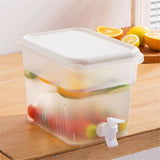 2Pcs Plastic Water Fridge Liquid Dispenser Drink Dispenser With Tap Iced Beverage V1370-AZ4-17439