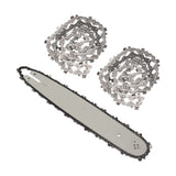 16 Inch Chain Saw Guide Bar with 3Pcs Chains for 009 012 021 E180 MS180 MS190 MS250 V1369-AZ3-W-11350