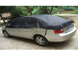 Half Car Cover with Water Resistant Material and Sunshade for Cars V1369-AZ3-W-16490