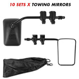 Towing Mirrors Clip on Multi Fit Clamp On Towing Caravan 4X4 Trailer 4WD 10 Pairs V211-AUEB-RM001X10