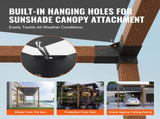 Pergola Bracket Kit 4''x4'', 4pcs 3-Way Heavy Duty Corner Bracket Woodworks DIY V952-LPJJST4PCS4X7SP6AV0