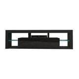 Modern TV Cabinet Living Room Furniture 200cm Black V195-TS052-200-BK