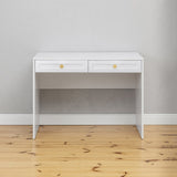 ODESSA DESK - WHITE - HAMPTONS - ROUND BRASS V164-ECS14H06G