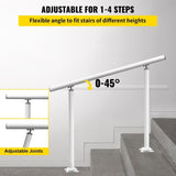 VEVOR Handrail Outdoor Stairs, 4ft, 34 Inch Outdoor Handrail, Outdoor Stair Railing Adjustable from V952-LZLTFS4YCYGBSDLZ1V0