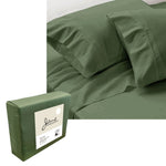 Jane Barrington 1200TC Olivia Cotton Rich Sheet Set 40cm Wall Olive Queen V442-IDC-SHEETS-OLIVIA1200TC-OLIVE-QS