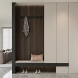 2 Pack Peel and Stick Oak Wood Slat Feature Panels 300x40cm Each DIY TV Headboard PVC Decor V1188-ZXY-131-792