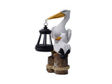 Darzheoy Pelican Garden Statue with Solar Lantern Pelican Solar Light for Outside Decor Sculptures & V1189-WXFWAL-20260326-02375