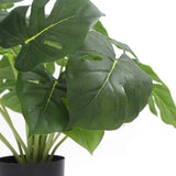 Dense Potted Artificial Split Philodendron Plant With Real Touch Leaves 50cm V77-8870012