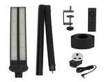 24W Double Head Gooseneck Desk Lamp Eye Protection Detachable Black LED Desk Lights for Work Reading V1294-YM0901-3119230167913