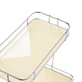 Desktop Storage Rack Iron Acrylic 2 Tier Thickened Multifunctional Countertop Shelf Organizer for V1294-YM0901-3117230200112