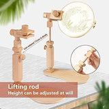 Embroidery Stand Rotating Cross Stitch Holder, Natural Beech Wood Frame with 15cm & 20cm Hoops, V1107-120-56830-WOO-EMBROIDERYSTAND