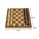 Chess Board Games Folding Large Chess Wooden Chessboard Set Wood Toy Gift V63-835571