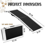 Furtastic Foldable Aluminium Dog Ramp - 183 x 38cm RAM-DOG-06