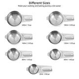 Measuring Cups Set,Stainless Steel Measuring Cup Set 7,18/8 Stainless Steel Measuring Cups for V1370-AZ4-08390