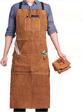 Apron - BBQ apron - BBQ apron leather men - Unisex - Gift - Apron for Women and Men - Adjustable V1188-NK-BOL-109