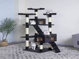 CARLA HOME 180cm Cat Tree Tower for Indoor Cats with Dual Condos, Plush Perches, Sisal Scratching V178-36383