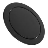 Elegant Black Stainless Steel 430 Embedded Trash Can Lid, Space-Saving Kitchen Garbage Bin Cover V1370-AZ4-08936