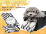 1 Piece Dog Car Seat with Armrest Padded Grey, up to 5 kg V1237-ZY-818-259
