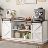 Artiss Buffet Sideboard Storage Cabinet Kitchen Cupboard Sliding Doors White FUR-Z-SID150-WH-AB