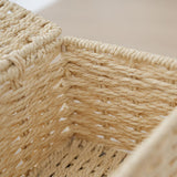 2PCS Tissue Box Cover Rectangle Tissue Box Rattan Tissue Box Holder,Wicker Decorative Tissue Holder V1366-AZ2-W-08682